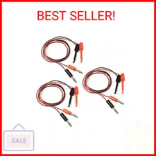 HiLetgo 3Pair 4MM Banana Plug to Test Hook Clip Test Lead Cable for Multimeter 1