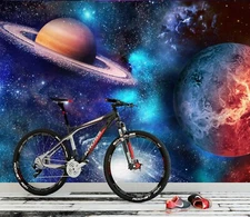 3D Cosmic Planet K7263 Wallpaper Mural Self-adhesive Removable Sticker Luna