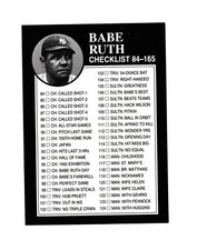 the babe ruth collection complete 165 card set limited edition Amazon.com: Babe Ruth (Baseball Card) 1992 Megacards The Babe Ruth  Collection main image 0