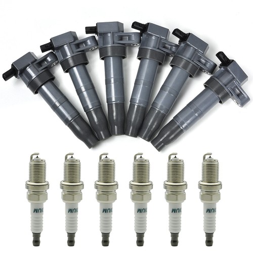 Set of 6 Ignition Coil & Spark Plug Fits 0614 Kia Sedona Sorento 3.8L