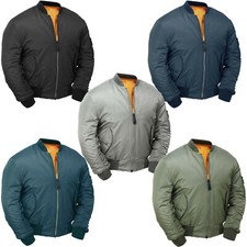 MA1 Flight Bomber Jacket Combat Army Military Air Force US Pilot Padded Cobles