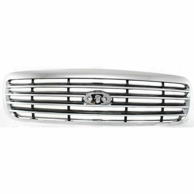 Fits Ford Crown Victoria Front Grille For 1998-2011 Black & Chrome Plastic