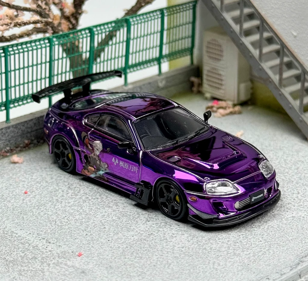 1:64 LMLF Purple JDM Supra A80Z Pandem Sports Model Diecast Metal