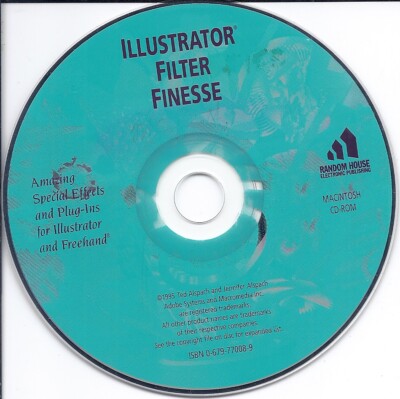 vintage software CD - Illustrator filter finesse Software CD for Mac