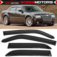 Fits 05-10 Chrysler 300 Dodge Magnum 4PCS Side Window Visors Rain Deflectors
