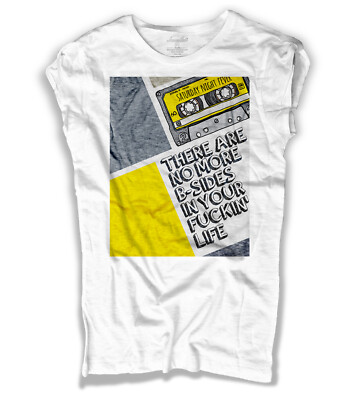 Vintage 70s 80s CASSETTE TAPE Saturday Night Fever Women's White T-Shirt