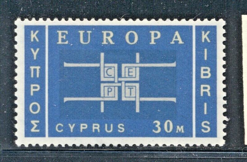 Cyprus 1963 #230-231 short set MNH Europa Stylized links - Symbolizing Unity