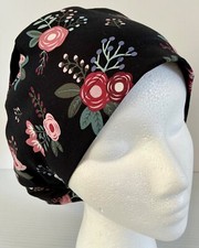 Floral Adjustable Medical Slim Lid Surgery Euro Scrub Cap Chef Hat