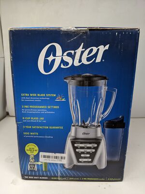 Oster Blender Pro 1200 with Glass Jar, 24-Ounce Smoothie Cup