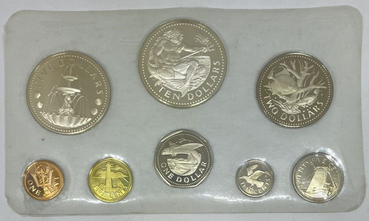 1974 Barbados 8 pc Silver Proof Set ( 1.927oz Total ASW) | eBay