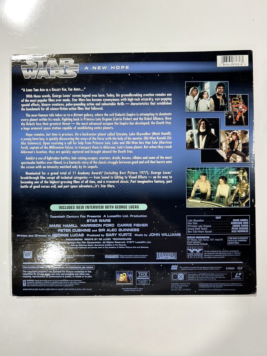 STAR WARS TRILOGY レーザーディスク STAR WARS TRILOGY 6-Laserdisc LD SET WIDESCREEN FORMAT