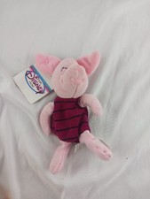 Disney Store "PIGLET" Mini Bean Bag Plush Piglet from Winnie The Pooh 8" NWT