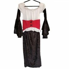 Girls Costume L Renaissance Pirate Dress Halloween Costume Size 10-12 NWOT