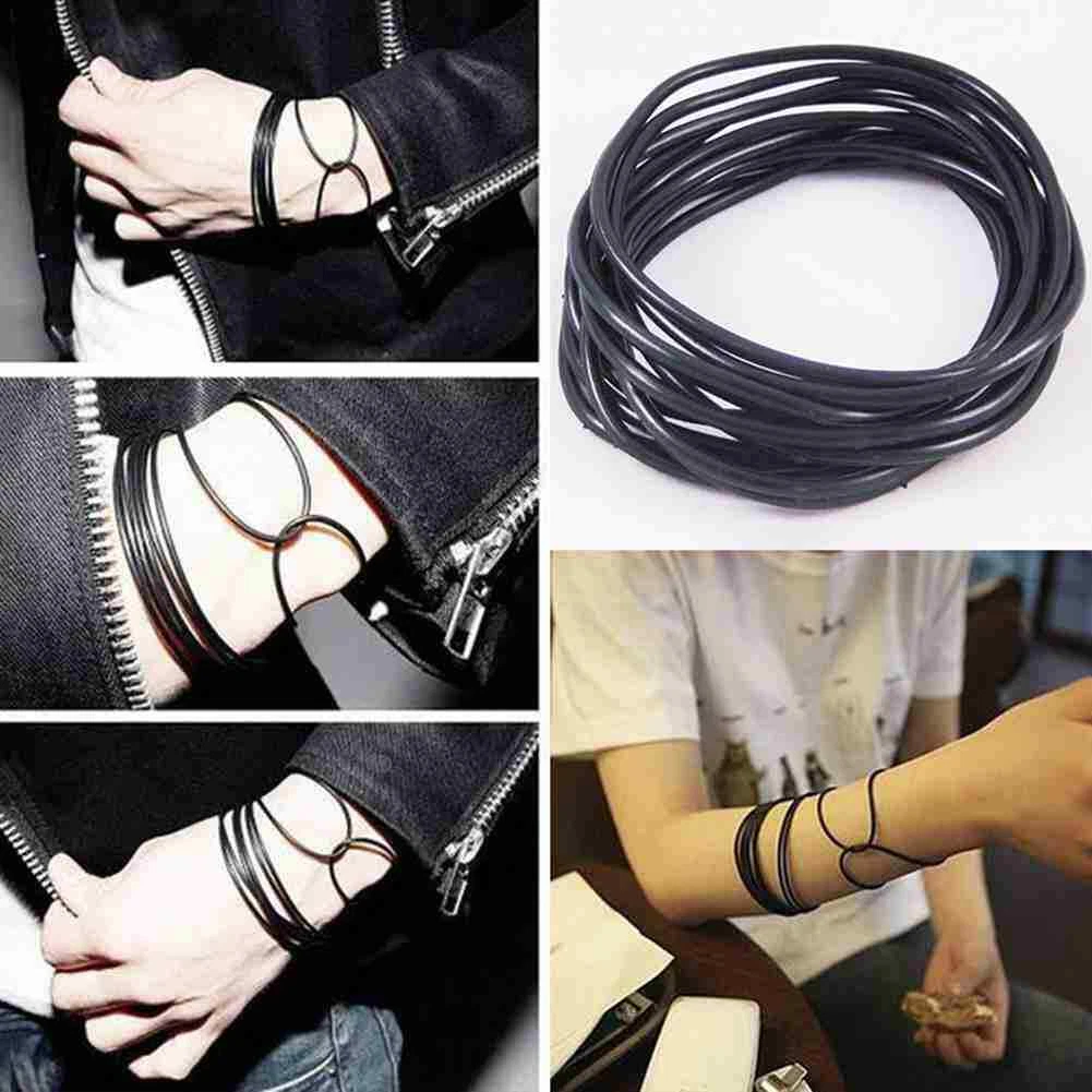 Black cheap band bracelet