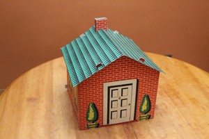 vintage cardboard dollhouse
