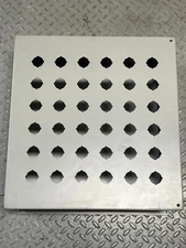 SAGINAW CONTROLS SCE-36PB 36 HOLE HINGED PUSHBUTTON ENCLOSURE NEMA 12