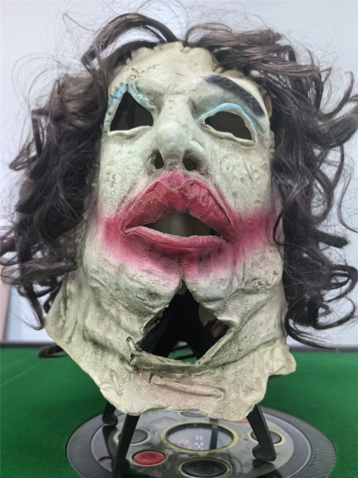 Halloween Realistic Leatherface Mask Full Head Cosplay Latex Masquerade - Image 2 of 4