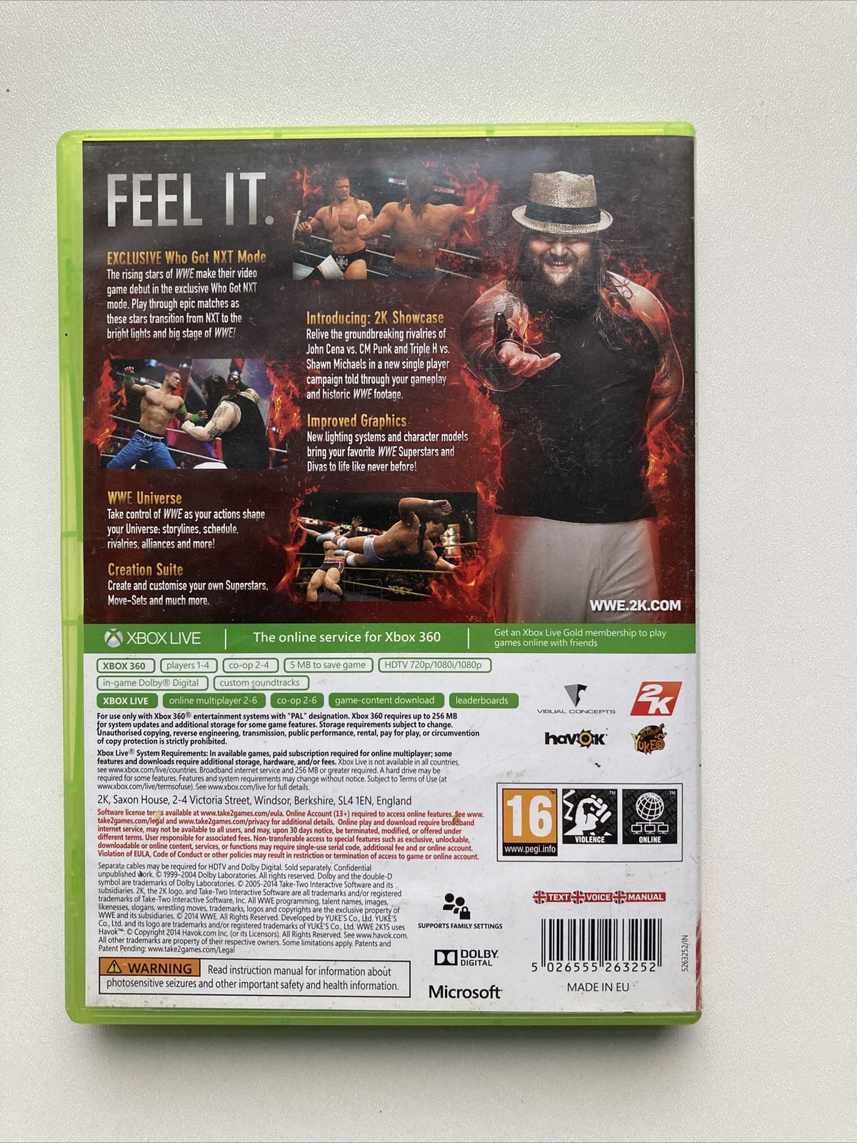WWE 2K15 Microsoft Xbox 360 Wrestling 5026555263252 eBay
