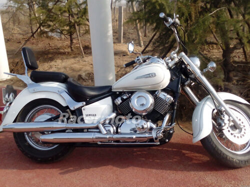 Portaequipajes con barra de respaldo Sissy para Yamaha V-Star XVS400 XVS650 Classic 98-13 - Imagen 3 de 14