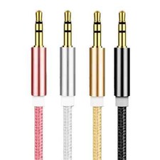 Headphone Aux Cable Audio Lead 3.5mm Jack to Jack Stereo PC Car Male 1m to 3m UK