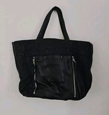 Allsaints Fleur Delis East West Tote Black Marl Handbag