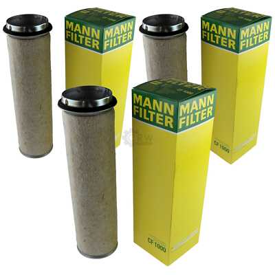 3x Original MANN-FILTER SekundärLuftfilter CF 1000