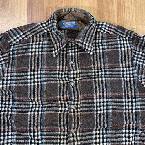 Vintage 1970s Pendleton Shirt Mens Large Button Up Made In USA - Picture 2 of 8