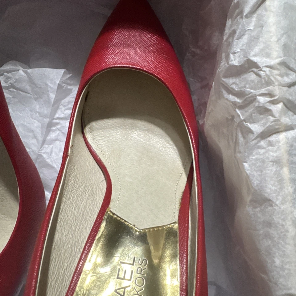 MICHAEL Michael Kors Red Flex Mid Pump Scarlet 6.5 - Image 4 of 4