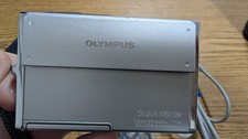 Olympus Stylus 1050 SW Silver Waterproof Shockproof 10MP 3x Zoom w/ Battery