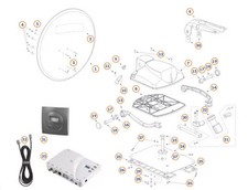 Parabolspiegel - Teleco Ersatzteil Nr. 810488 - für Telesat BT 85