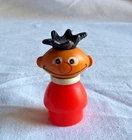 Vintage Fisher Price Little People  Sesame Street Ernie Red Figure