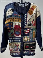 Signature by northern isles Women's Size L Multicolor Cardigan Sweater Pre-Owned