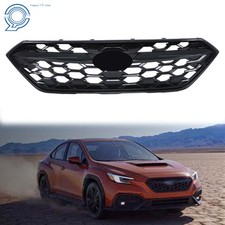 Plastic Front Bumper Grille Fit For Subaru Wrx 2022 2023 2024 Gloss Black