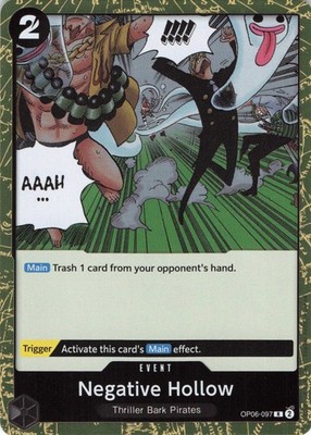 Negative Hollow R OP06-097 Wings of the Captain One Piece TCG