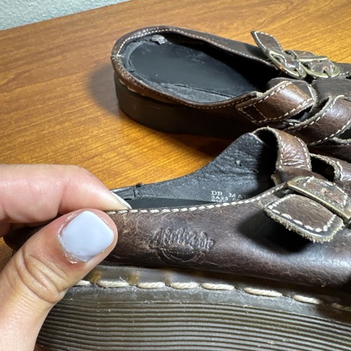 Sandalias Mary Jane de Colección Dr. Martens Mujeres Hechas en Inglaterra Doble Hebilla Talla UK 7 US 9 - Imagen 7 de 14