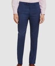 Calvin Klein Men's Blue X Slim-Fit Flat Front Dress Pants Size-W33 L30