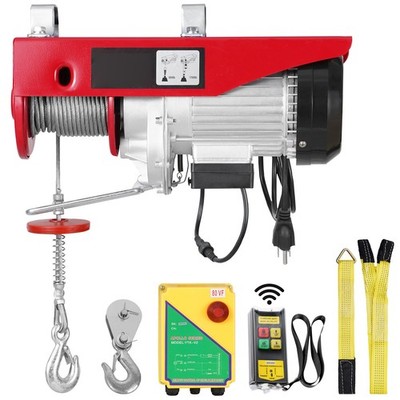 Uimoso Electric Hoist Crane Winch 1760 lbs with 328 ft Wireless Remote Control