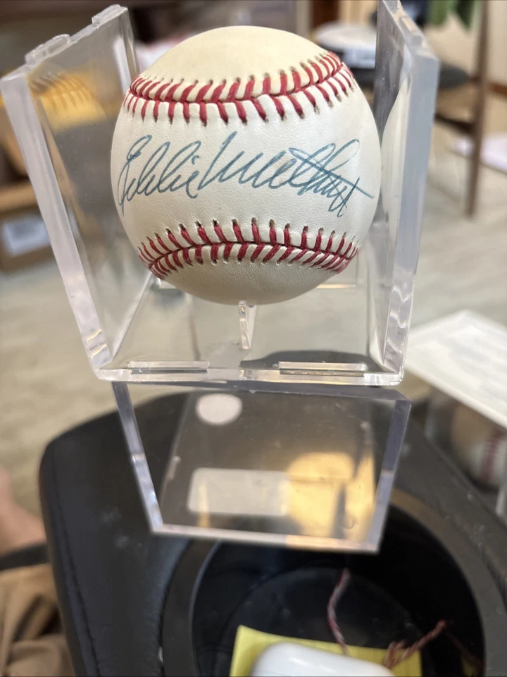 HOF EDDIE MATTHEWS Signed Auto Off’l NL Baseball- Bos, Mil, Atla BRAVES-PSACOA - Image 3 of 4