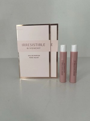 2x Givenchy Irresistible Eau De Parfum Rose Velvet Sample Spray 0.03 Fl Oz