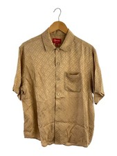 Supreme Short Sleeve Shirt S Silk BEG tonal Monogram Silk S S Shirt 22ss
