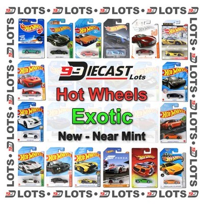 99Diecast Hot Wheels Lot - Exotics - New - Choose Your Lot Size