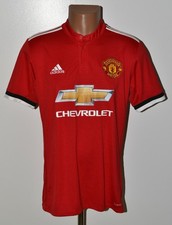 MANCHESTER UNITED 2017/2018 HOME FOOTBALL SHIRT JERSEY ADIDAS M ADULT