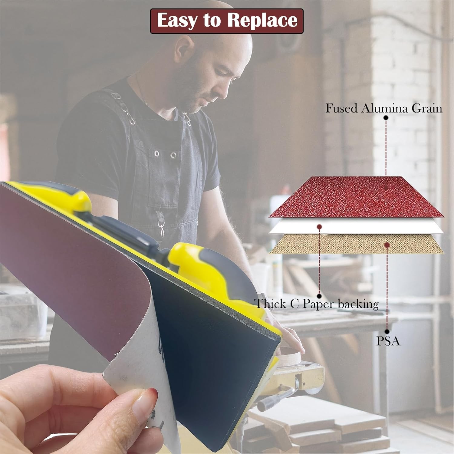 400 Grit PSA Longboard Sandpaper Roll 2-3/4 Inch Wide 20 Yard 400 Grit, brown 