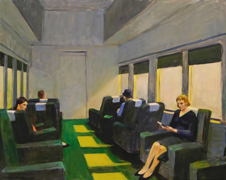 Edward Hopper: Chair Car 22x30 Archival Quality Fine Art Print