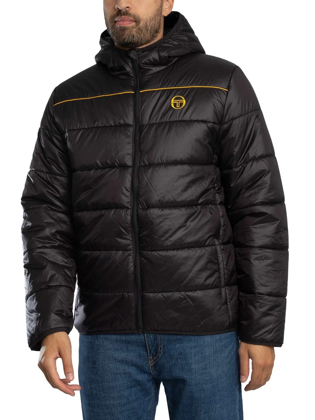 Sergio Tacchini Men's Padova Puffer Jacket, Black
Opens in a new window or tab