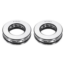 2Pcs Thrust Ball Bearings 35mm x 62mm x 18mm 51207 Single Row Roller ABEC5]