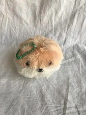Amuse Tan and White Pomeranian Plush Keychain Pometan