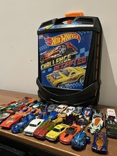 100 Car 1/64 Scale Hot Wheel Storage Case Plus 35 Die Cast Plastic Toy Cars