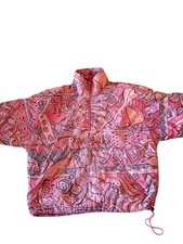 Vintage Etirel Windbreaker 90s style Abstract Graphic Jacket made in south Korea
