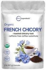 Organic Chicory Root 2lbs Caffeine-Free Coffee Substitute Rich in Prebiotic